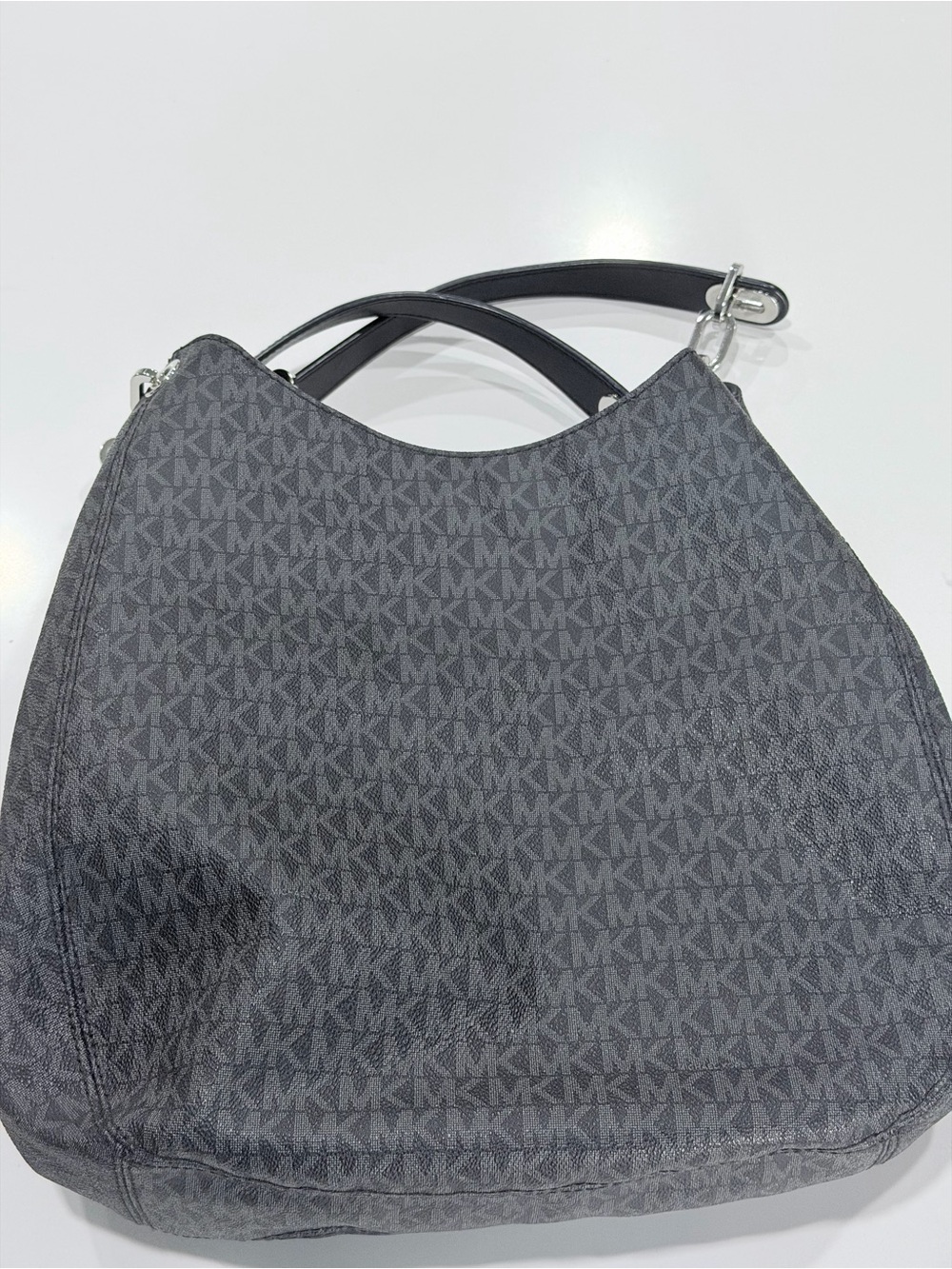Michael Kors Fulton Signature Logo Shoulder Bag with COA